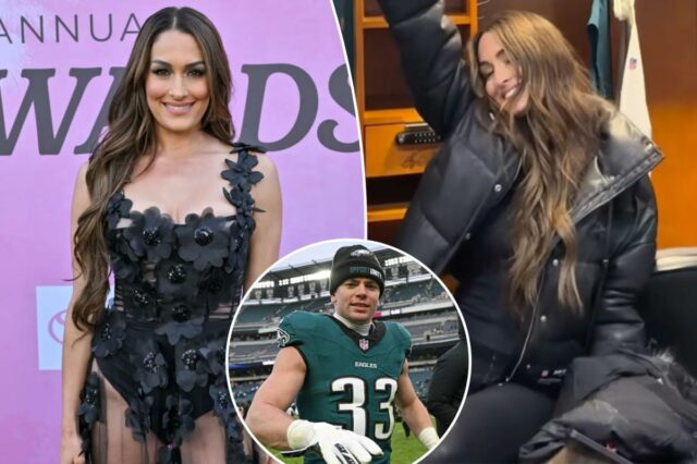 Nikki Bella e Cooper DeJean dos Eagles geram rumores de Nikki Bella e Cooper DeJean dos Eagles geram rumores de namoro após a postagem da estrela da WWE no vestiário