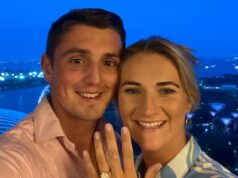 Noiva ganha £ 16.000 depois que seu casamento de luxo com o filho de um treinador de cavalos de corrida foi arruinado quando uma yurt de 15 metros desabou 24 horas antes do casamento A proprietária do centro equestre Charlotte Crane, 29, e William Easterby, 31, (foto) - filho do treinador Tim Easterby - reservaram seu dia especial para junho de 2024