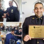 Novo pai nomeado 'Oficial do Ano' da NYPD de Midtown South por prender maníaco armado