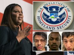 O DHS exige que Leticia James entregue 7.000 criminosos migrantes ilegais que Nova York mantém – e diz que o estado libertou outros 7.000 O DHS exige que Leticia James entregue 7.000 criminosos migrantes ilegais que Nova York mantém - e diz que o estado libertou outros 7.000