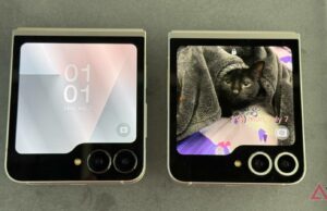 O Galaxy Z Flip 7 FE é apenas um Galaxy Z Flip 6 disfarçado – e isso é um problema Imagem lado a lado do Samsung Galaxy Z Flip 7 e do Z Flip 7 FE