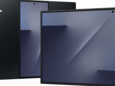 O Galaxy Z TriFold da Samsung é oficial, com uma surpresa que não esperávamos Renderização do produto Samsung Galaxy Z TriFold enquanto desdobrado