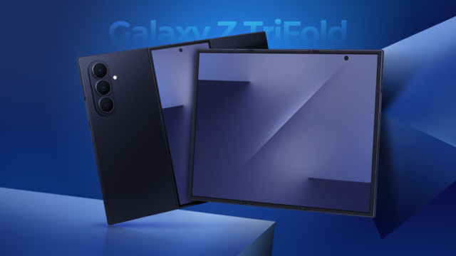 O Galaxy Z TriFold da Samsung faz mais sentido do Um Galaxy Z Fold 6 ao lado de um Huawei Mate XT com três dobras