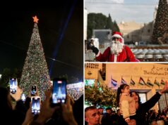 O Natal regressa a Belém com cerimónia de iluminação das árvores – pela primeira vez desde o início da guerra em Gaza O Natal regressa a Belém com cerimónia de iluminação das árvores – pela primeira vez desde o início da guerra em Gaza