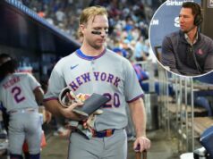 O Red Sox tinha uma grande preocupação com Pete Alonso antes do respingo de US$ 155 milhões do Orioles Pete Alonso, do New York Mets, reúne seus pertences no banco de reservas depois que o Mets perdeu para o Miami Marlins em um jogo de beisebol, domingo, 28 de setembro de 2025, em Miami.