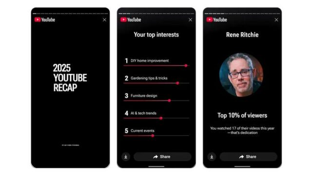 O YouTube finalmente expande seu resumo de final de ano para vídeos
