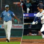 Jose A. Ferrer nº 47 do Washington Nationals comemora após derrotar o Chicago White Sox durante o jogo no Nationals Park no sábado, 27 de setembro de 2025 em Washington, Distrito de Columbia.