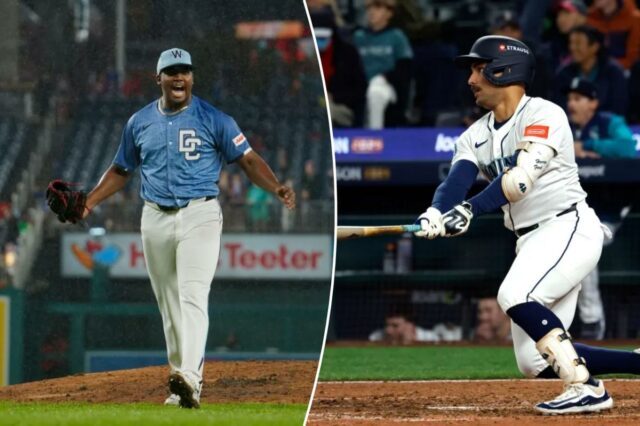 Jose A. Ferrer nº 47 do Washington Nationals comemora após derrotar o Chicago White Sox durante o jogo no Nationals Park no sábado, 27 de setembro de 2025 em Washington, Distrito de Columbia.