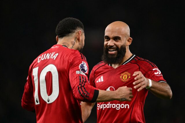 Matheus Cunha celebrates goal