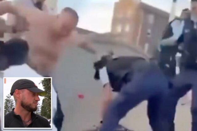 O australiano furioso que pisou na cabeça do atirador de Bondi Beach diz que fez algo que ‘todo australiano queria fazer’
