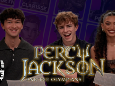 O elenco de Percy Jackson e os Olimpianos elabora as melhores equipes de captura da bandeira O elenco de Percy Jackson e os Olimpianos elabora as melhores equipes de captura da bandeira