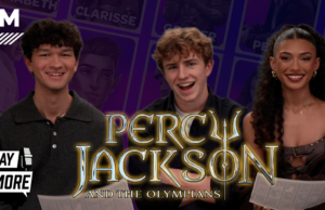 O elenco de Percy Jackson e os Olimpianos elabora as melhores equipes de captura da bandeira O elenco de Percy Jackson e os Olimpianos elabora as melhores equipes de captura da bandeira