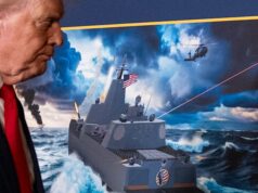 O encouraçado da Frota Dourada de Trump dificilmente partirá Como deve ser o planejado novo navio de guerra da classe Trump - se tudo correr conforme o planejado