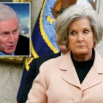 Donald Trump com Susie Wiles no Salão Oval.