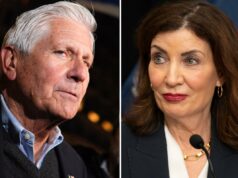 O esperançoso governador do Partido Republicano, Bruce Blakeman, critica Hochul por causa de plantas de armazenamento de baterias ‘tóxicas’: ‘Colocando os nova-iorquinos em perigo’ O esperançoso governador do Partido Republicano, Bruce Blakeman, critica Hochul por causa de plantas de armazenamento de baterias 'tóxicas': 'Colocando os nova-iorquinos em perigo'