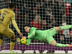 O heroísmo de Kepa leva o Arsenal às semifinais da Copa da Liga com uma vitória nos pênaltis sobre o Crystal Palace O heroísmo de Kepa leva o Arsenal às semifinais da Copa da Liga com uma vitória nos pênaltis sobre o Crystal Palace