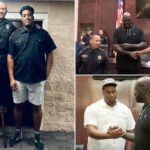 O ícone da NBA, Shaquille O'Neal, ajuda o recruta policial de 2,10 metros que falhou no exame por um ponto no sonho de se tornar o policial mais alto do Texas
