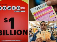 O jackpot da Powerball aumenta para um enorme prêmio de US$ 1 bilhão, depois de nenhum sorteio sem vencedor na noite de quarta-feira O jackpot da Powerball aumenta para um enorme prêmio de US$ 1 bilhão, depois de nenhum sorteio sem vencedor na noite de quarta-feira