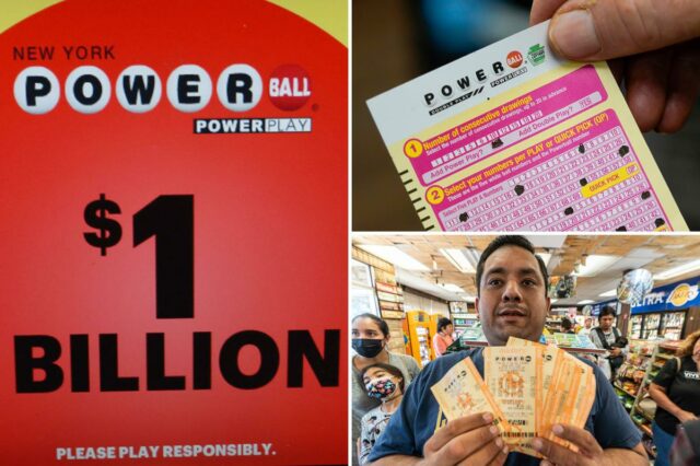 O jackpot da Powerball aumenta para um enorme prêmio de O jackpot da Powerball aumenta para um enorme prêmio de US$ 1 bilhão, depois de nenhum sorteio sem vencedor na noite de quarta-feira