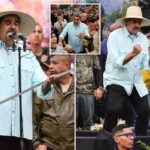 O líder venezuelano Nicolás Maduro canta, dança e ameaça ‘quebrar os dentes’ do ‘império norte-americano’