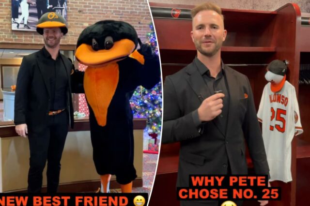 O mandato de Pete Alonso no Orioles começa com um Pete Alonso colocou um enorme chapéu Orioles para começar sua gestão em Baltimore com estilo.