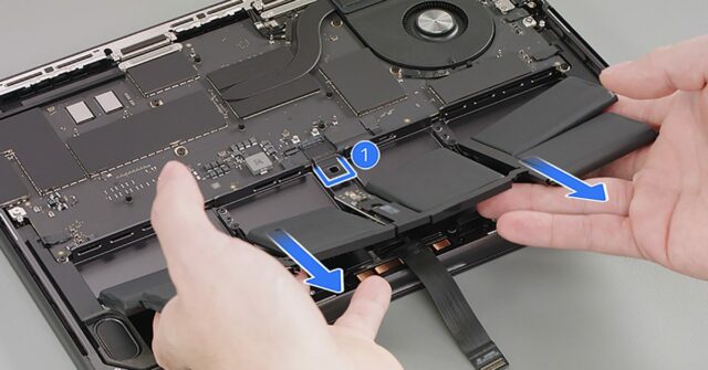 O novo processo de reparo da Apple permite substituições apenas O novo processo de reparo da Apple permite substituições apenas da bateria no MacBook Pro M5 de 14 polegadas