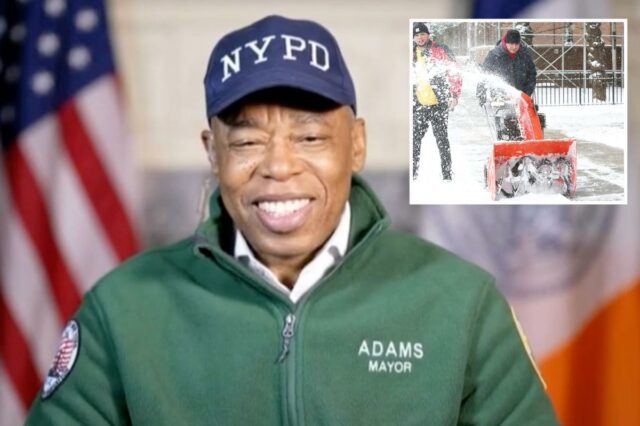 O prefeito Adams estranhamente chama o país das maravilhas do inverno de um 'bom dia para fazer bebês'
