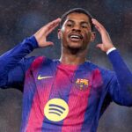 Marcus Rashford jogando pelo Barcelona