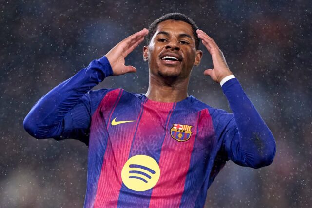 Marcus Rashford jogando pelo Barcelona