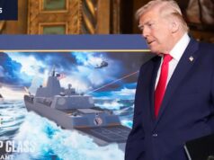 O que há em um nome? As vangloriosas manobras de branding de Trump apontam para uma fobia subjacente O presidente Donald Trump na semana passada depois de anunciar uma nova classe de navio de guerra – com o seu próprio nome.