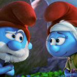 A still image from "Smurfs: The Lost Village."