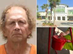 O sineiro do Exército de Salvação supostamente tenta ‘empalar’ o gerente da loja com um tripé para chaleira de doação O sineiro do Exército de Salvação supostamente tenta 'empalar' o gerente da loja com um tripé para chaleira de doação