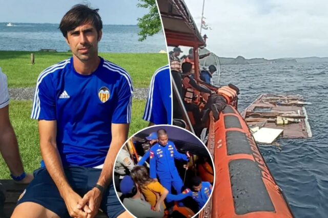 O técnico de futebol do Valencia, Fernando Martin, e três de seus filhos mortos após barco de turismo afundar na Indonésia
