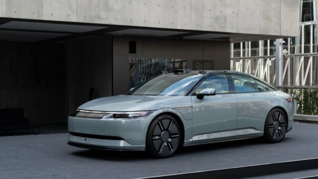 O veículo elétrico Afeela da Sony oferecerá placas digitais O veículo elétrico Afeela da Sony oferecerá placas digitais