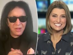O vocalista do Kiss, Gene Simmons, flerta desajeitadamente com o âncora do noticiário de TV: ‘Você ainda é modelo?’ O vocalista do Kiss, Gene Simmons, flerta desajeitadamente com o âncora do noticiário de TV: 'Você ainda é modelo?'