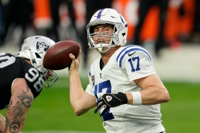 Onde estão as coisas com Colts, Philip Rivers, de 44 Philip Rivers jogando pelos Colts em 2020.