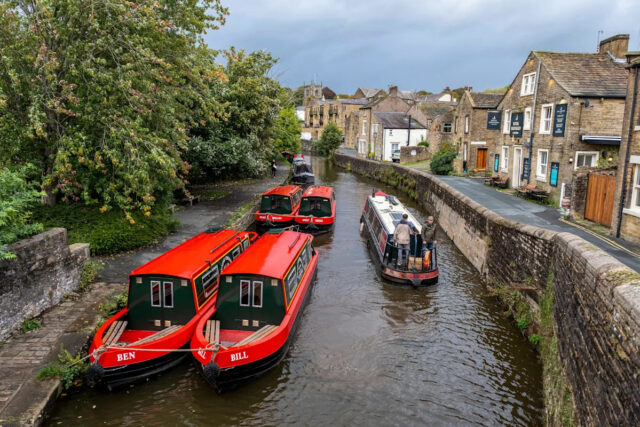 Os 10 lugares mais felizes para se viver no Reino Skipton está na porta de entrada para Yorkshire Dales. (PA)