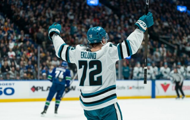 Os Sharks venceram o Vancouver após um início rápido e quebraram uma seqüência de três derrotas consecutivas enquanto Igor Chernyshov marcava o primeiro gol da carreira
