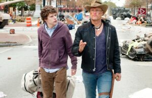 Os cinco melhores filmes Prime Video para assistir em dezembro de 2025, classificados pela classificação do Rotten Tomatoes Felicity Jones, Dominic Sessa, Chloe Grace Moretz, Devery Jacobs, em baixo, a partir da esquerda: Jason Schwartzman, Rafaella Karnaby, Michelle Pfeiffer, Drake Shehan e Denis Leary em Oh. O que. Diversão