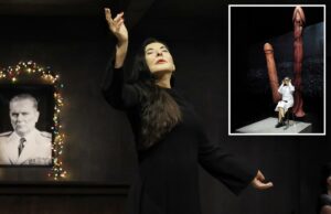 Os figurões do Park Avenue Armory dão as boas-vindas a uma mostra de arte atrevida exibindo pênis de 3,6 metros de Marina Abramović – mas querem expulsar os cadetes Os figurões do Park Avenue Armory dão as boas-vindas a uma mostra de arte atrevida exibindo pênis de 3,6 metros de Marina Abramović - mas querem expulsar os cadetes