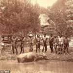 Uma das poucas imagens existentes do zoológico humano de Madrid, que exibiu pessoas da tribo filipina Igorot durante seis meses em 1887 no icônico Parque do Retiro