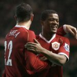 Gabriel Heinze, do Manchester United, comemora contra o Watford.