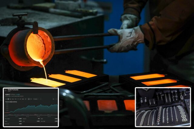 Ouro ultrapassa US$ 4.500 enquanto prata explode acima de US$ 75 na recuperação de final de ano
