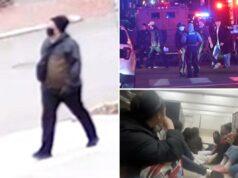 Outra imagem granulada de ‘pessoa de interesse’ no tiroteio em massa na Universidade de Brown mostra um homem atarracado mascarado, carregando uma bolsa tipo estilingue Uma pessoa interessada em um incidente da Brown University.