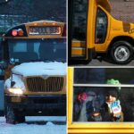 Pais de Nova York dizem que crianças 'congelam' em ônibus escolares elétricos obrigatórios durante o inverno brutal