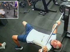 Papai morre após deixar cair barra no peito em acidente estranho na academia Papai morre após deixar cair barra no peito em acidente estranho na academia