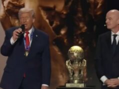 Participando do sorteio da Copa do Mundo de 2026, Donald Trump recebe o Prêmio FIFA da Paz Participando do sorteio da Copa do Mundo de 2026, Donald Trump recebe o Prêmio FIFA da Paz