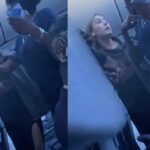A filmagem do TikTok de uma mulher tendo um colapso em um voo da United de Newark para Charleston, Carolina do Sul, se tornou viral (TikTok @ Haleyrose99)