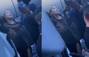 Passageiro da United entrou em colapso após atraso e tudo foi capturado em vídeo: ‘Esta mulher enlouqueceu’ A filmagem do TikTok de uma mulher tendo um colapso em um voo da United de Newark para Charleston, Carolina do Sul, se tornou viral (TikTok @ Haleyrose99)
