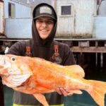 Pescador da Califórnia provavelmente quebra recordes ao pescar rockfish-canário de 10,25 libras